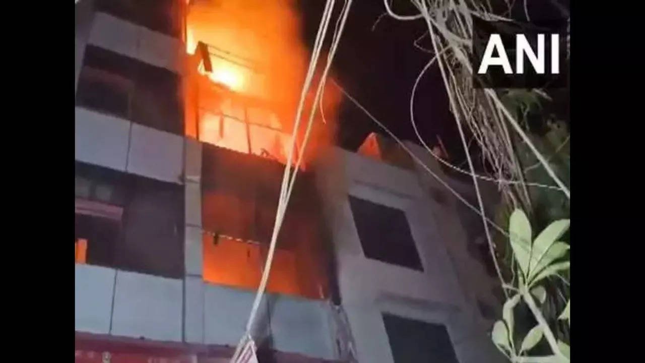Fire breaks out at four-storey shop in Delhi’s Gandhi Nagar market, no casualties