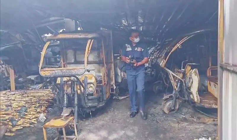 Blaze At E-rickshaw Charging Stn Kills 2