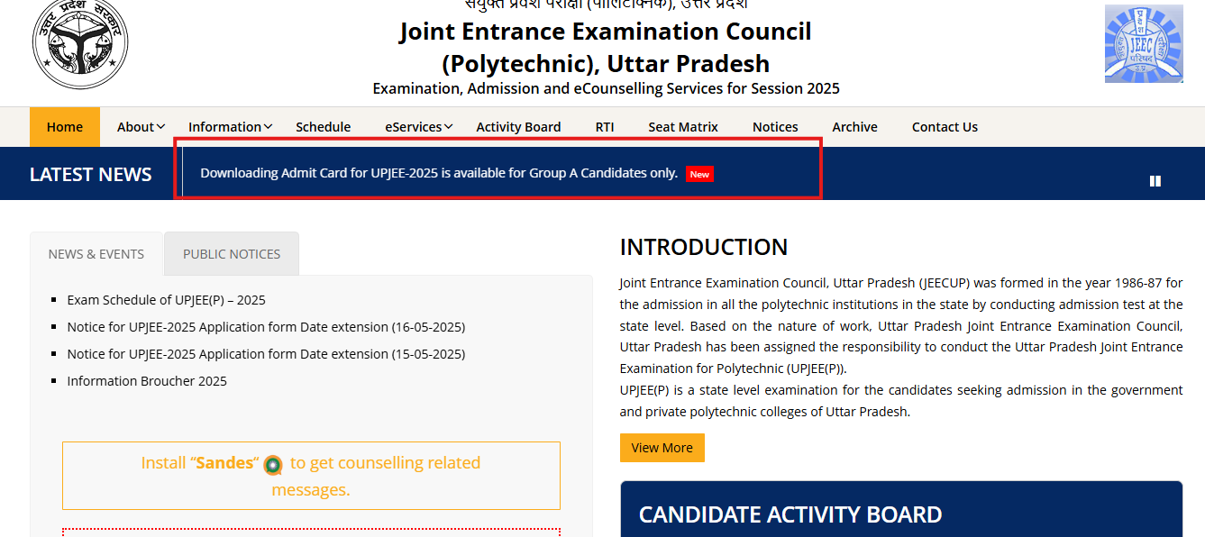JEECUP admit card 2025 released for UPJEE Group A candidates: Direct link to download hall tickets here