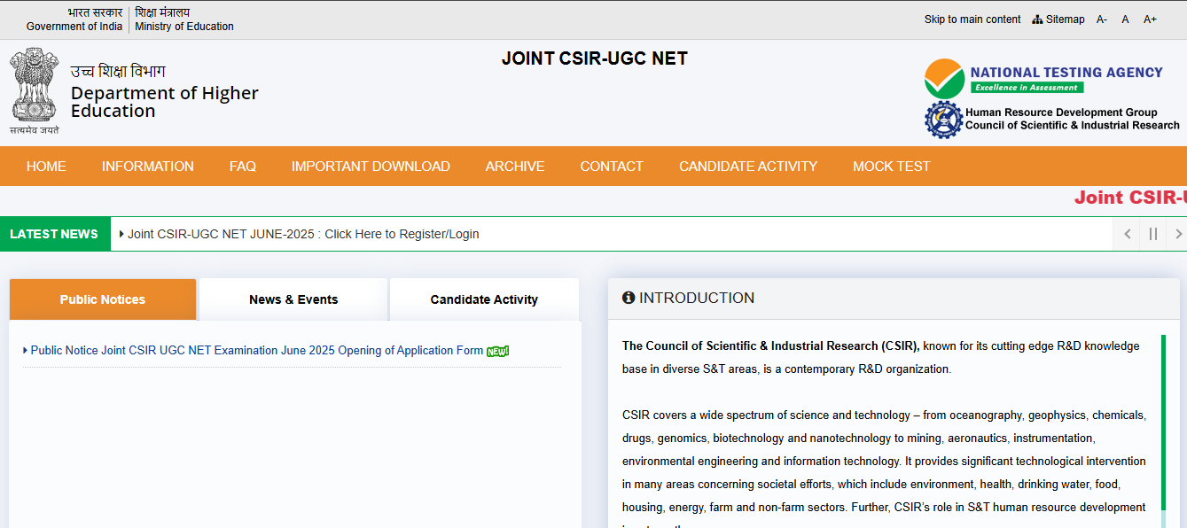 CSIR UGC NET registration window 2025 closing today: Check direct link and other key details to apply